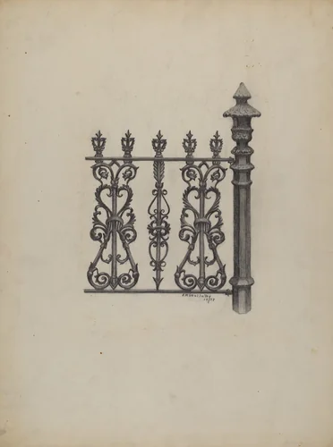 Fencing by Eugene Shellady, index of american design, 1937