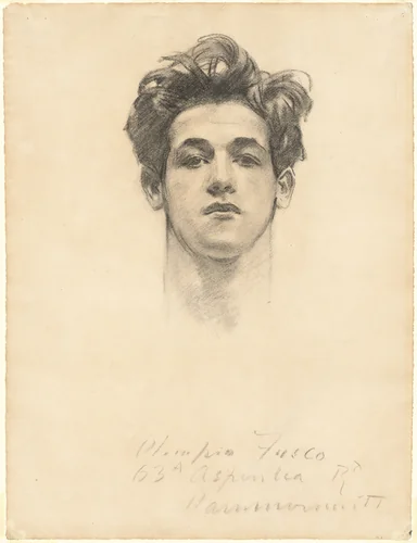 Olimpio Fusco by John Singer Sargent, drawing, 1900-1910