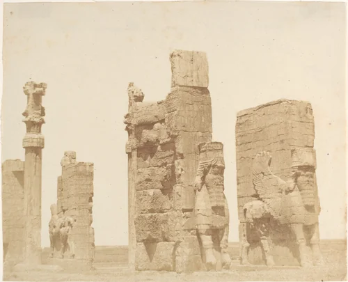 L'antica porta d'ingrezza a Persepolis] by Luigi Pesce, photograph, 1858
