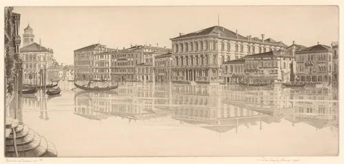 Venetian Mirror by John Taylor Arms, print, 1935