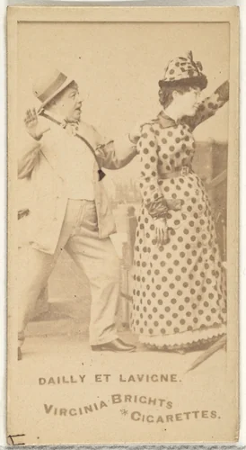 Dailly et Lavigne, from the Actors and Actresses series (N45, Type 1) for Virginia Brights Cigarettes by Allen & Ginter, photograph, 1885-1891