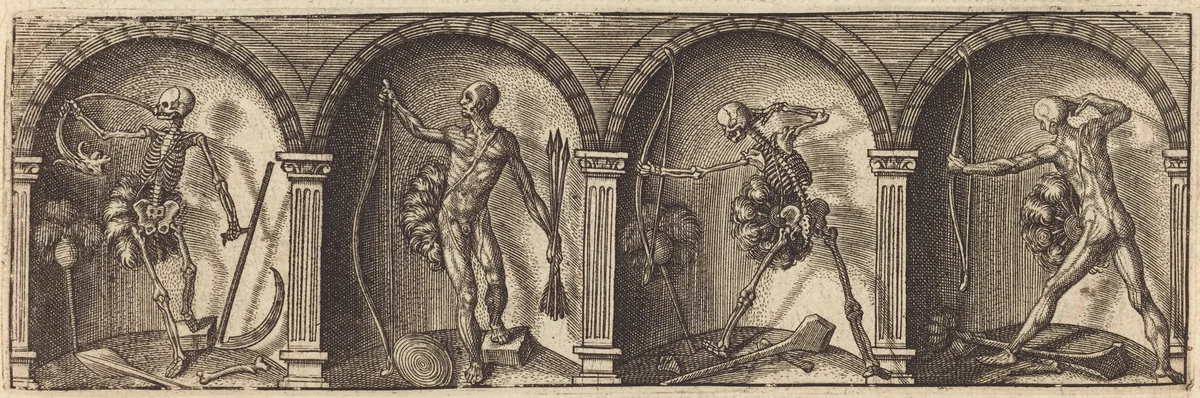 Les divers pourtraicts et figures VII by Master AD, print, 1600