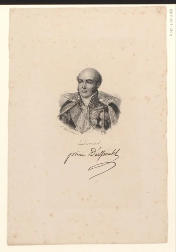 Portret van Louis Nicolas Davout by anonymous, print, 1818-1842