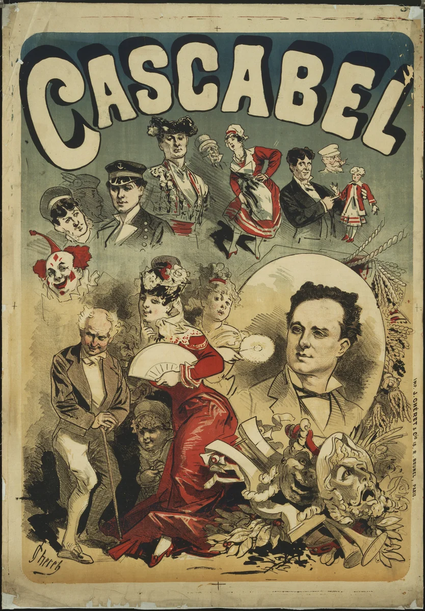 Cascabel by Jules Chéret, design, 1877