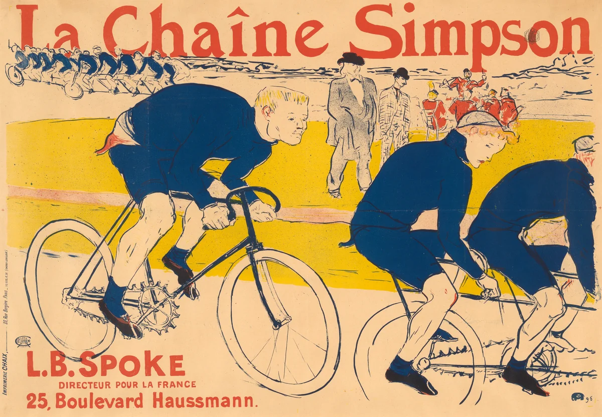 The Simpson Chain by Henri de Toulouse-Lautrec, print, 1896