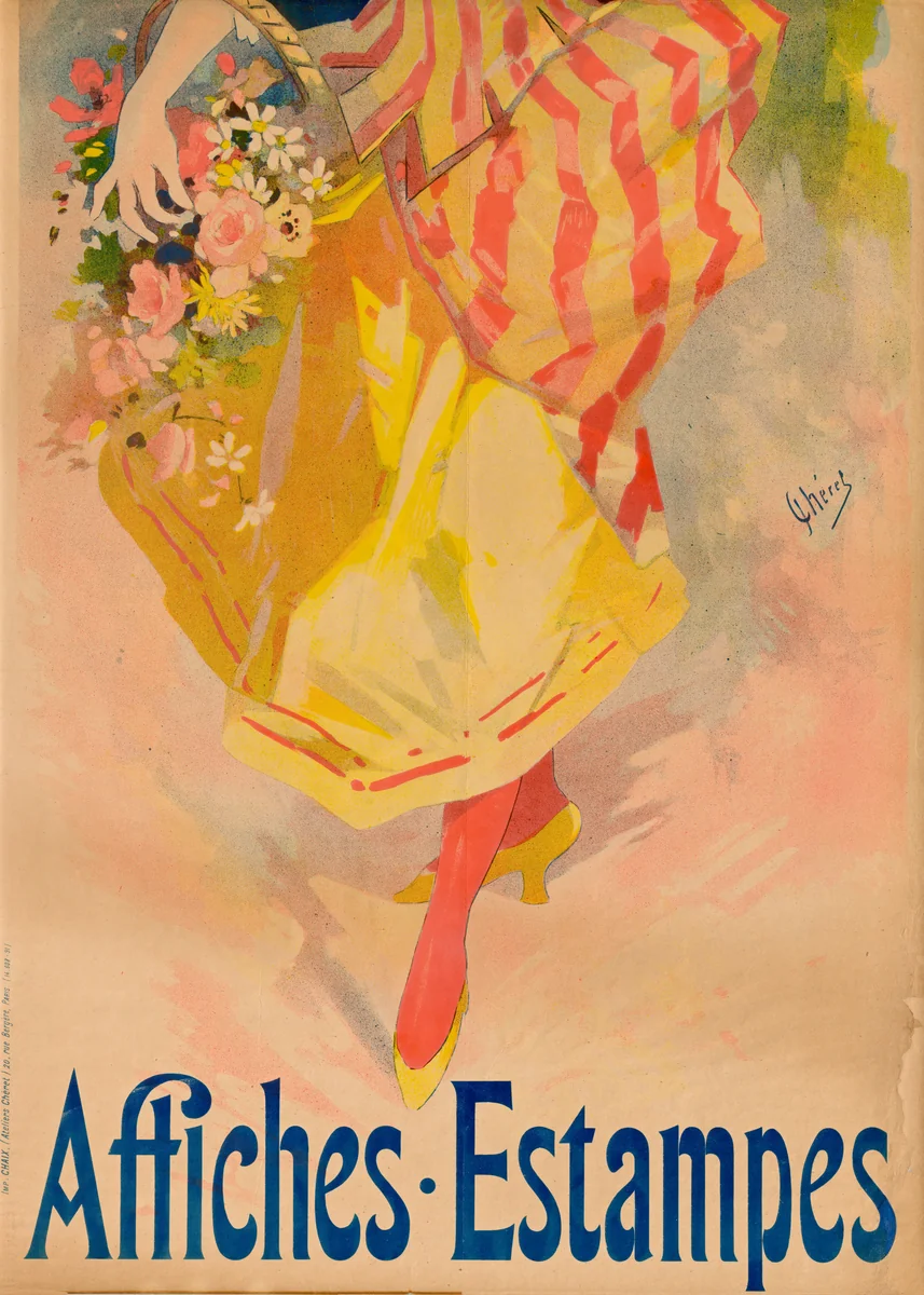 Bookstore Ed. Sagot by Jules Chéret, print, 1891