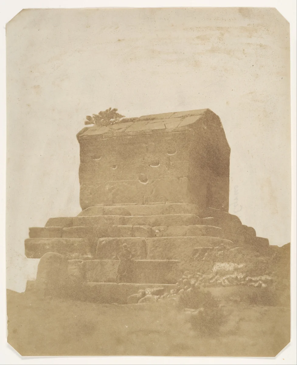 Tombe de Ciro a Morgab by Luigi Pesce, photograph, 1858