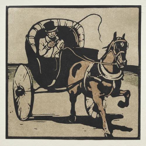 The Cabriolet by William Nicholson, print, 1897