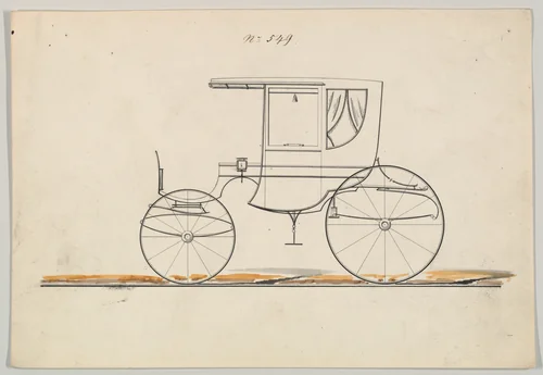 Rockaway #549 by Brewster & Co., drawing, 1865