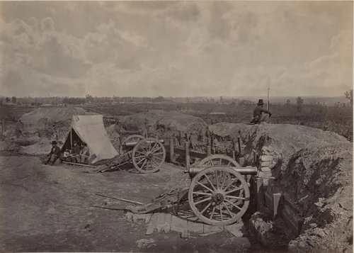 Rebel Works in Front of Atlanta, GA, No. 4 by George N. Barnard, photograph, 1864