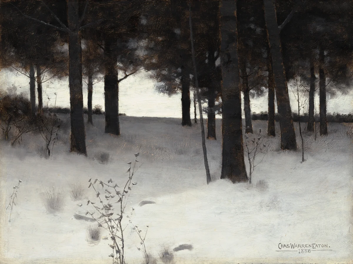 Woods in Winter by Charles Warren Eaton, painting, 1886