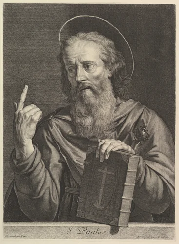 Saint Paul by Jean Morin, print, 1605-1650