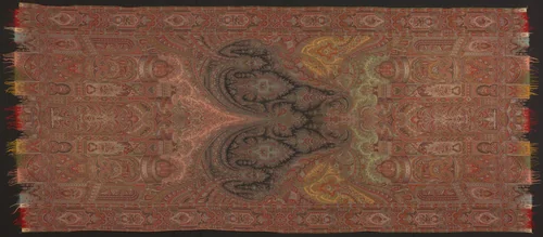Shawl by Anthony Berrus, textile, 1850-1870