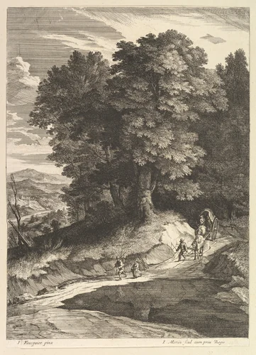 Le Chariot by Jean Morin, print, 1605-1650