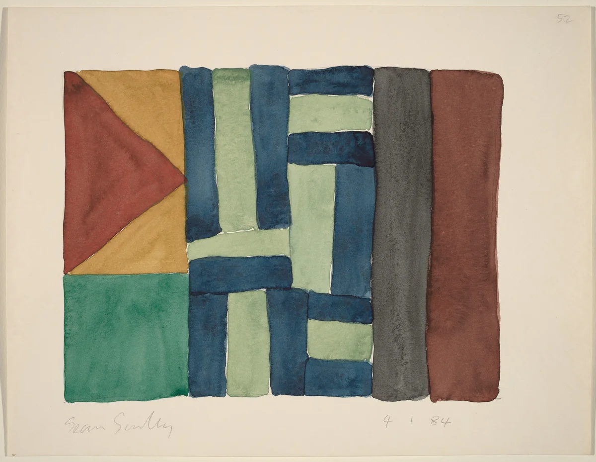 [untitled] by Sean Scully, drawing, 1984