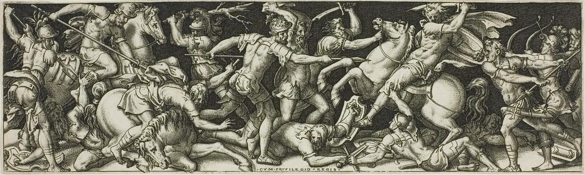 Combats and Triumphs by Etienne Delaune, print, 1538-1583