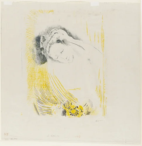 The Shulamite by Odilon Redon, print, 1897