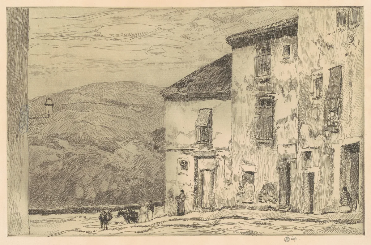 Toledo by Childe Hassam, print, 1910