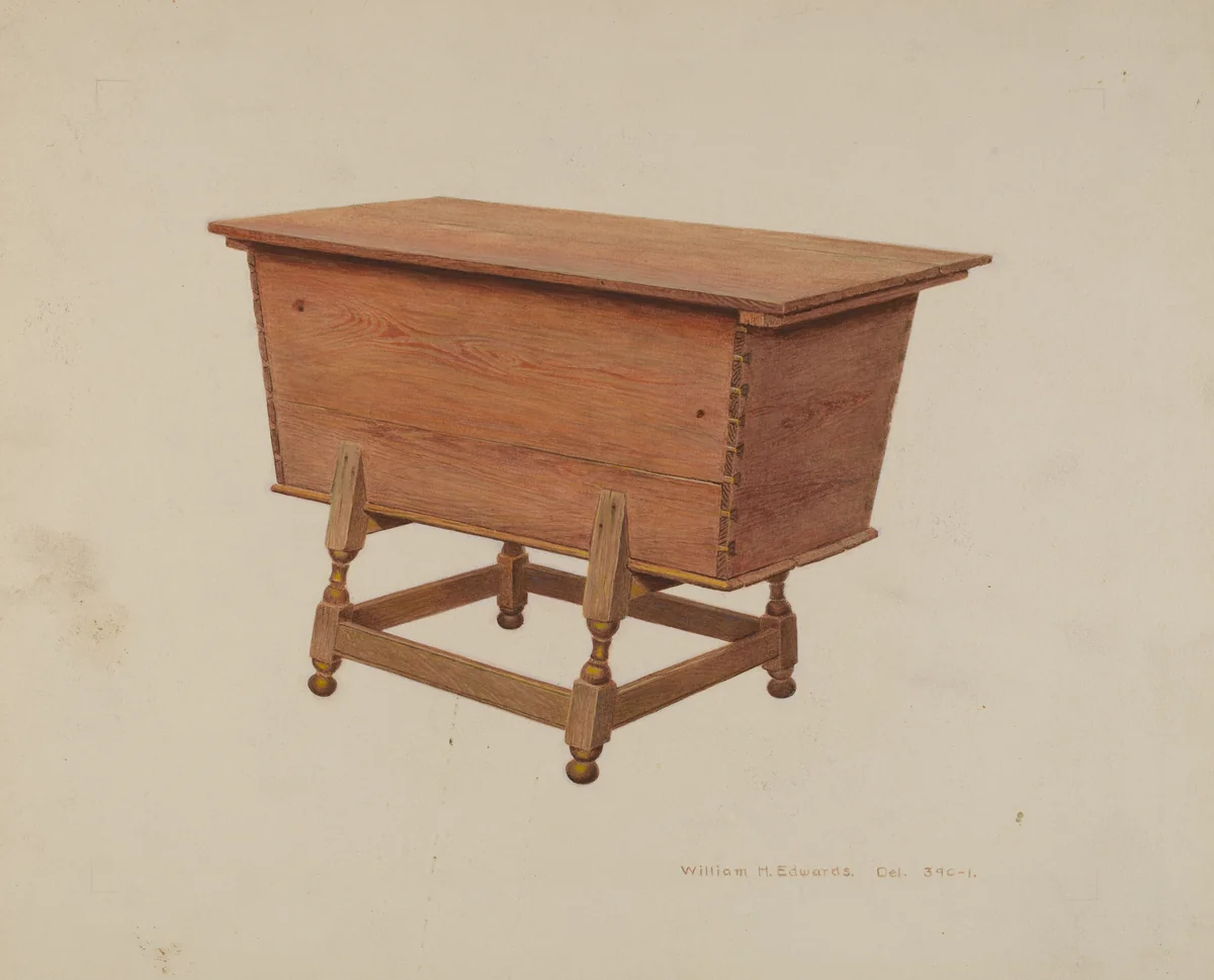 Dough Bin by William H. Edwards, index of american design, 1939