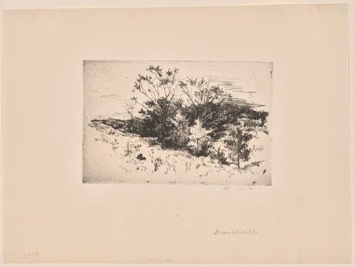 Autumn Landscape by John Henry Twachtman, print, 1879-1880