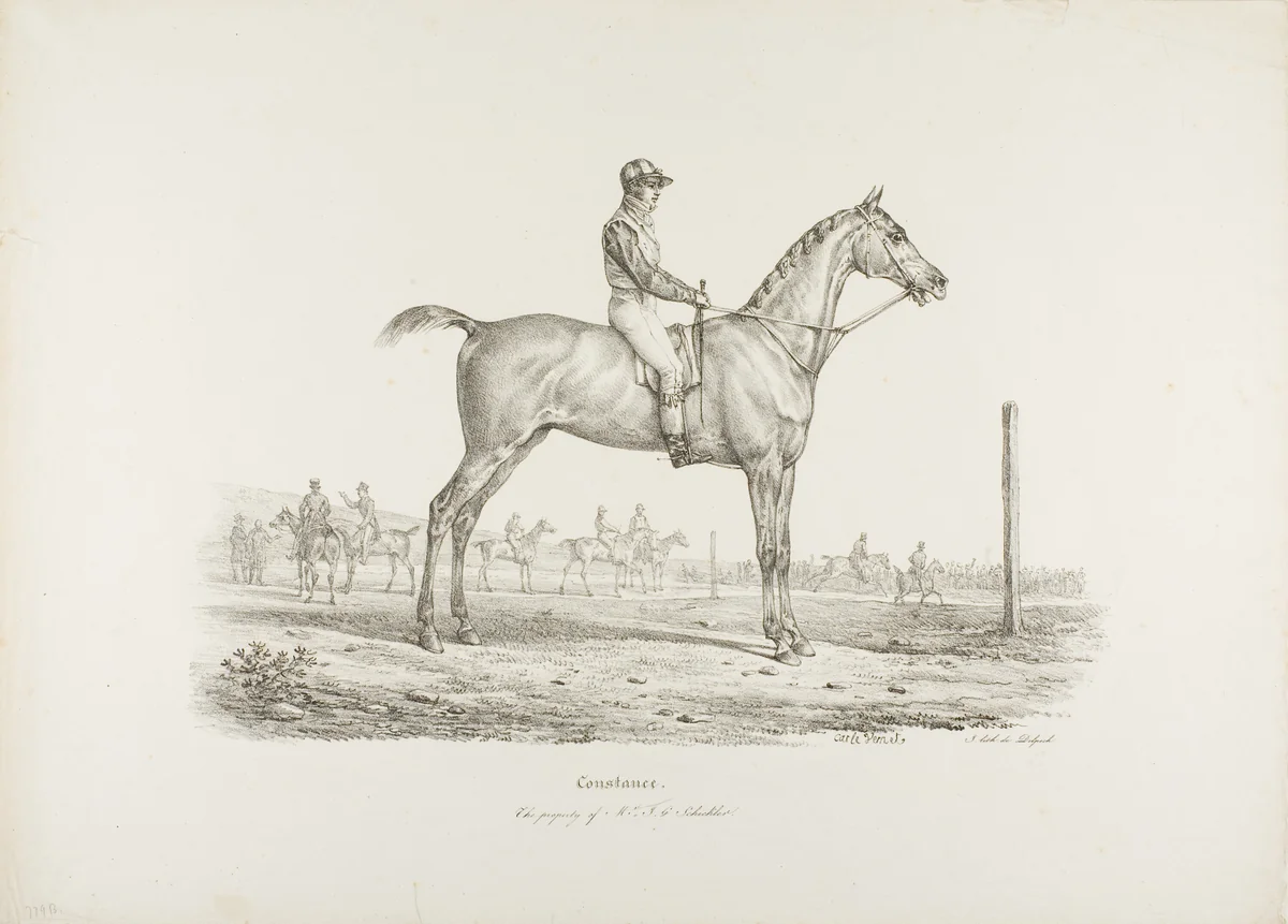 Constance, the Property of Mr. J.G. Schickler by Carle Vernet, print, 1815-1825