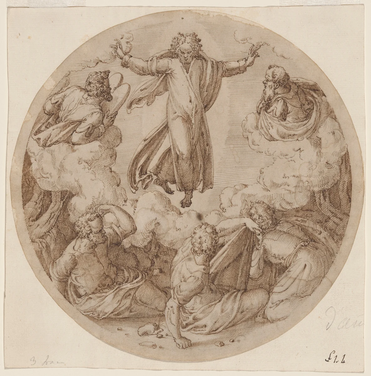 The Transfiguration by Ercole Setti, drawing, 1570-1590
