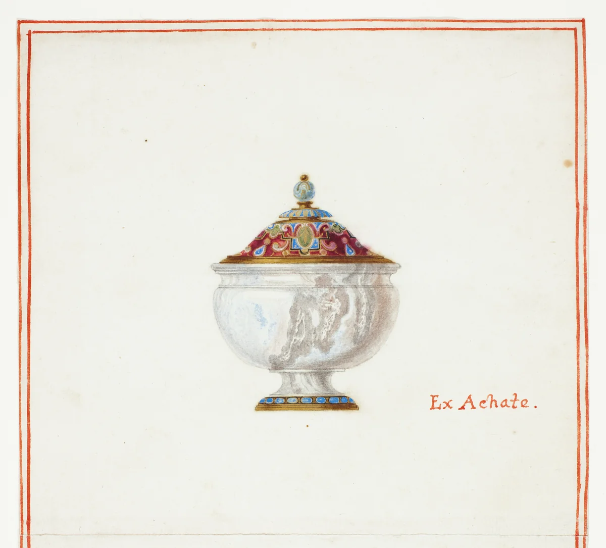 Agate Covered Bowl by Giuseppe Grisoni, painting, 1719-1769