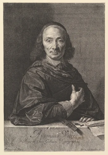 Antoine Vitre, typographe du roi by Jean Morin, print, 1605-1650