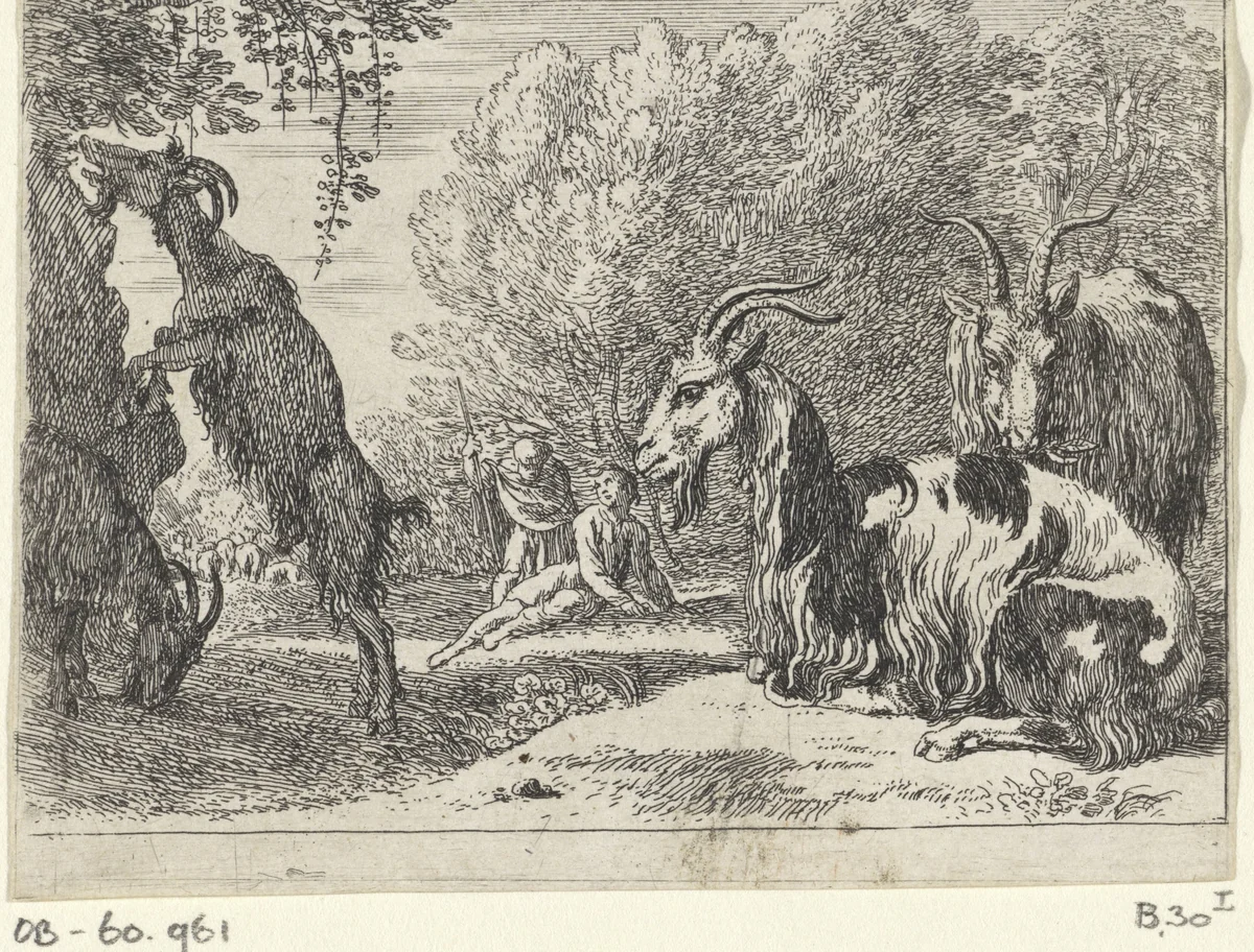 Geiten by Herman van Swanevelt, print, 1636-1655