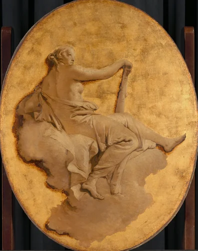 Allegorical Figure of a Woman with a Club (Fortitude?) by Giovanni Battista Tiepolo, painting, 1740-1750