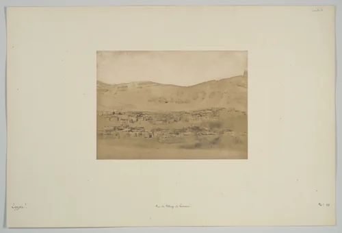 Vue du Village de Garara by Maxime Du Camp, photograph, 1850