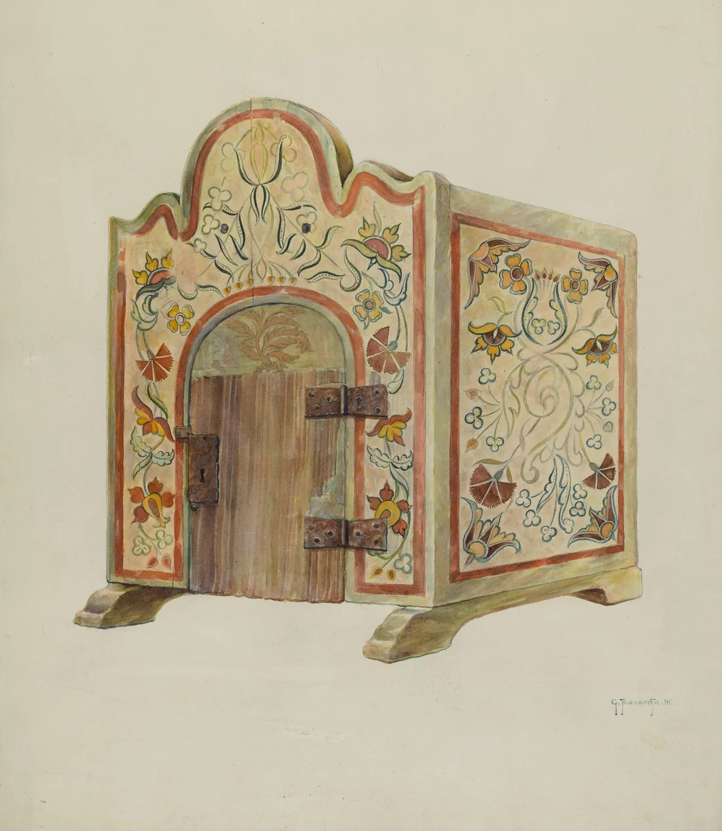 Altar Tabernacle by Gerald Transpota, index of american design, 1940