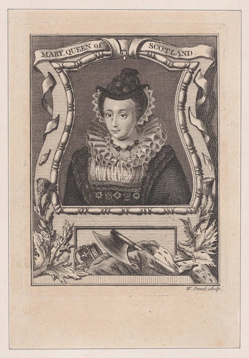 Mary, Queen of Scots by W. Proud, print, 1771-1799