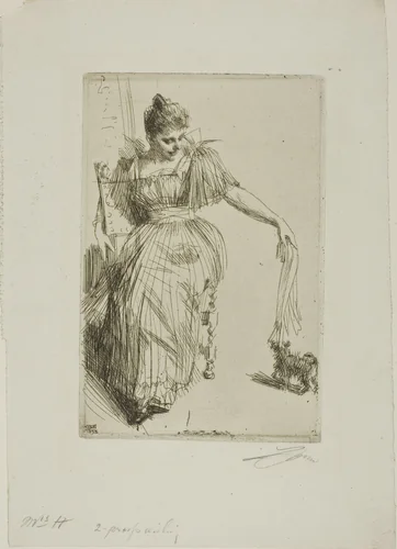 Gerda Hagborg II by Anders Zorn, print, 1893