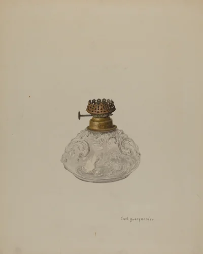 Lamp by Carl Buergerniss, index of american design, 1940