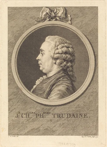 Jean-Charles-Philibert Trudaine by Augustin de Saint-Aubin
Charles-Nicolas Cochin II, print, 1774
