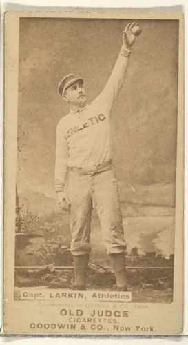 Larkin, Captain, Philadelphia Athletics, from the Old Judge series (N172) for Old Judge Cigarettes by Goodwin & Company, photograph, 1888