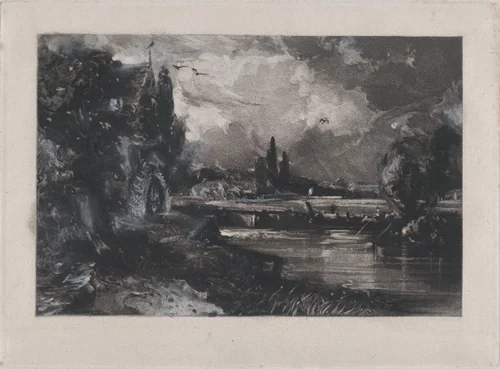 A Mill by David Lucas, print, 1829