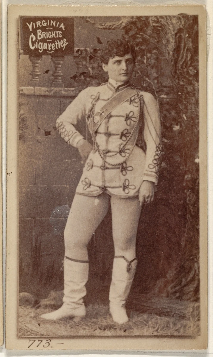 Card 773, from the Actors and Actresses series (N45, Type 2) for Virginia Brights Cigarettes by Allen & Ginter, photograph, 1885-1891