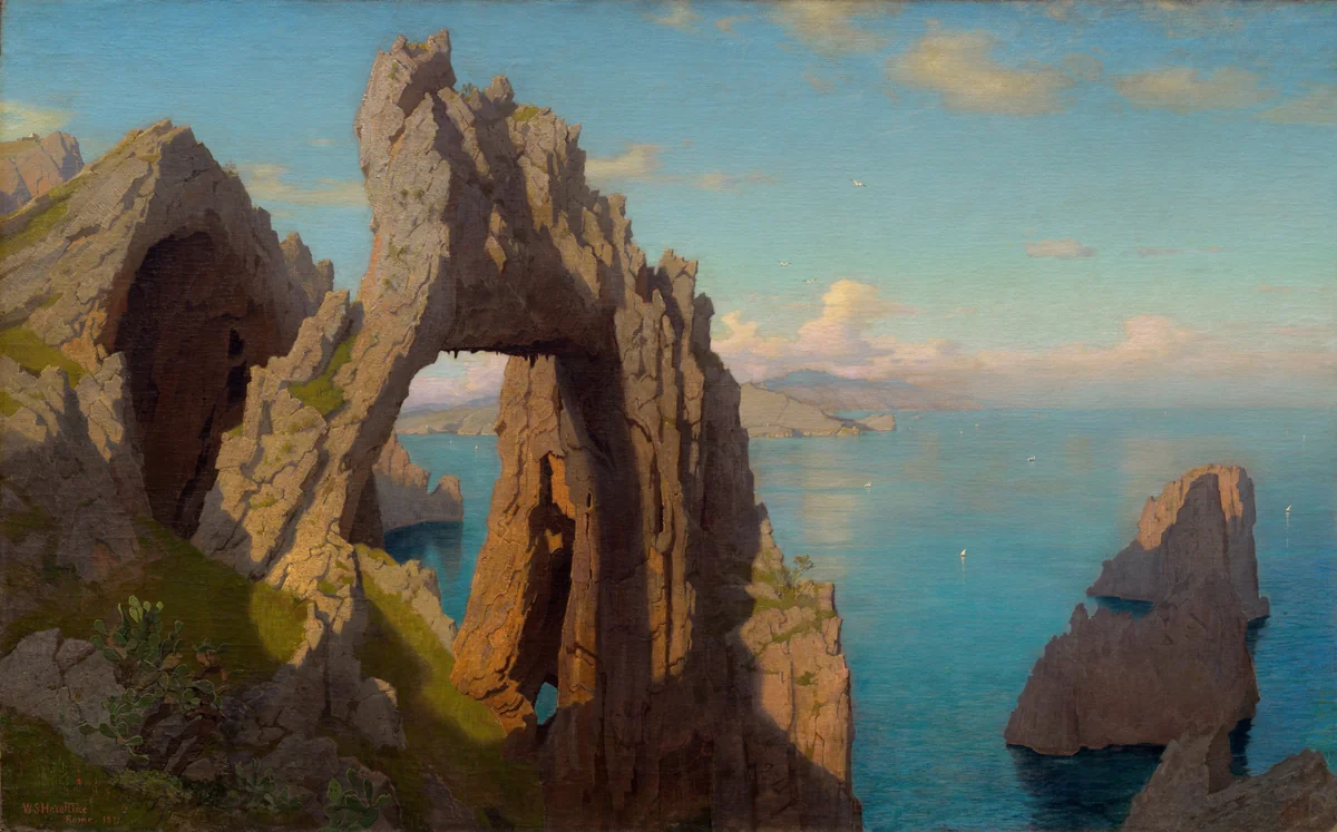 Natural Arch at Capri by William Stanley Haseltine, painting, 1871
