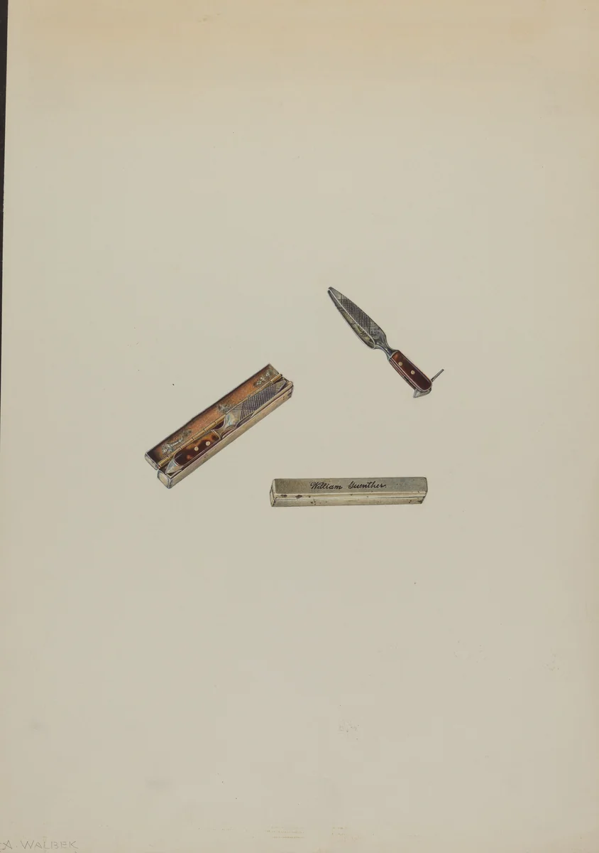 Pocket Manicure by Alfred Walbeck, index of american design, 1939