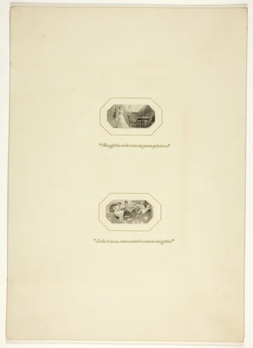 Study for a plate from The Triumphs of Temper, in the 1796 Royal Engagements Pocket Book by Thomas Stothard, drawing, 1790-1800