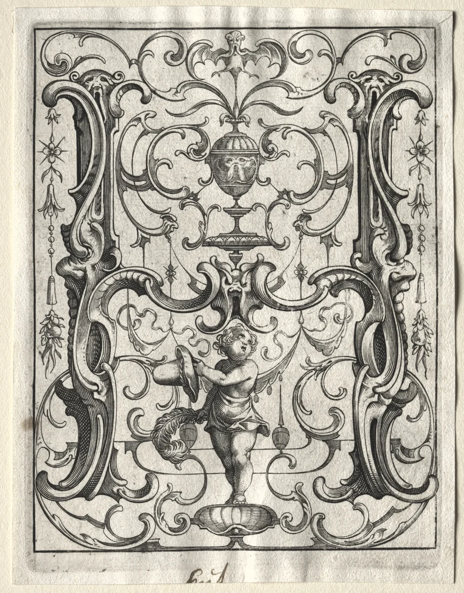 New ABC Booklet: H by Lucas Kilian, print, 1627