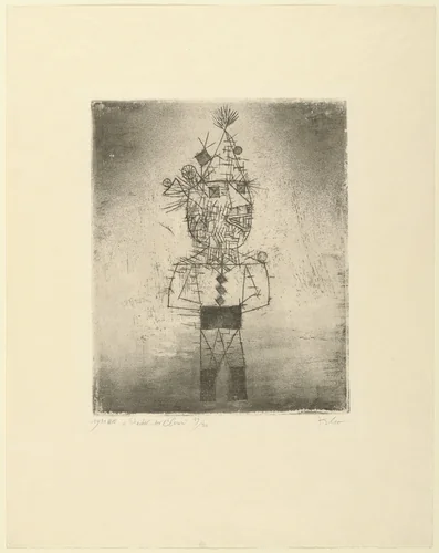 Prickle the Clown (Stachel der Clown) by Paul Klee, print, 1931