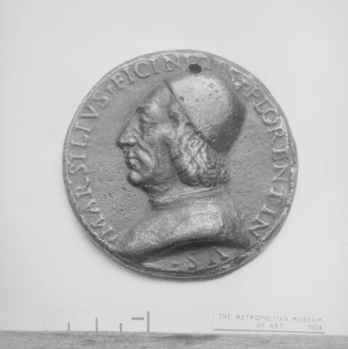 Marsilio Ficino (1433–1499) by Niccolò Fiorentino, metalwork, 1490-1499