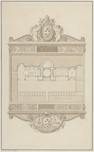 Villa Madama a Rome by Charles Percier; Pierre-François-Léonard Fontaine, drawing, 1809