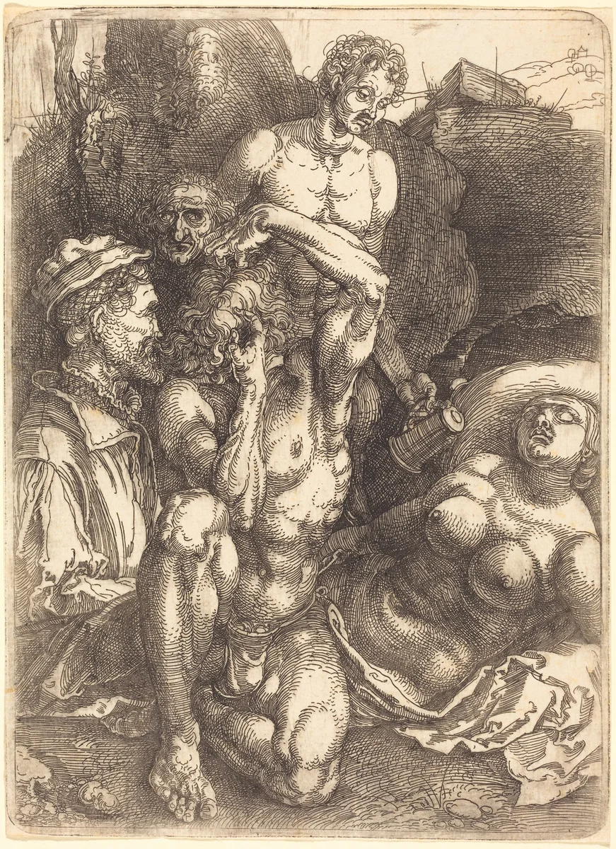 The Desperate Man by Albrecht Dürer, print, 1514-1515