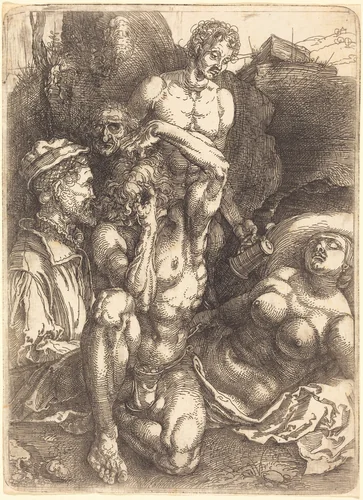 The Desperate Man by Albrecht Dürer, print, 1514-1515