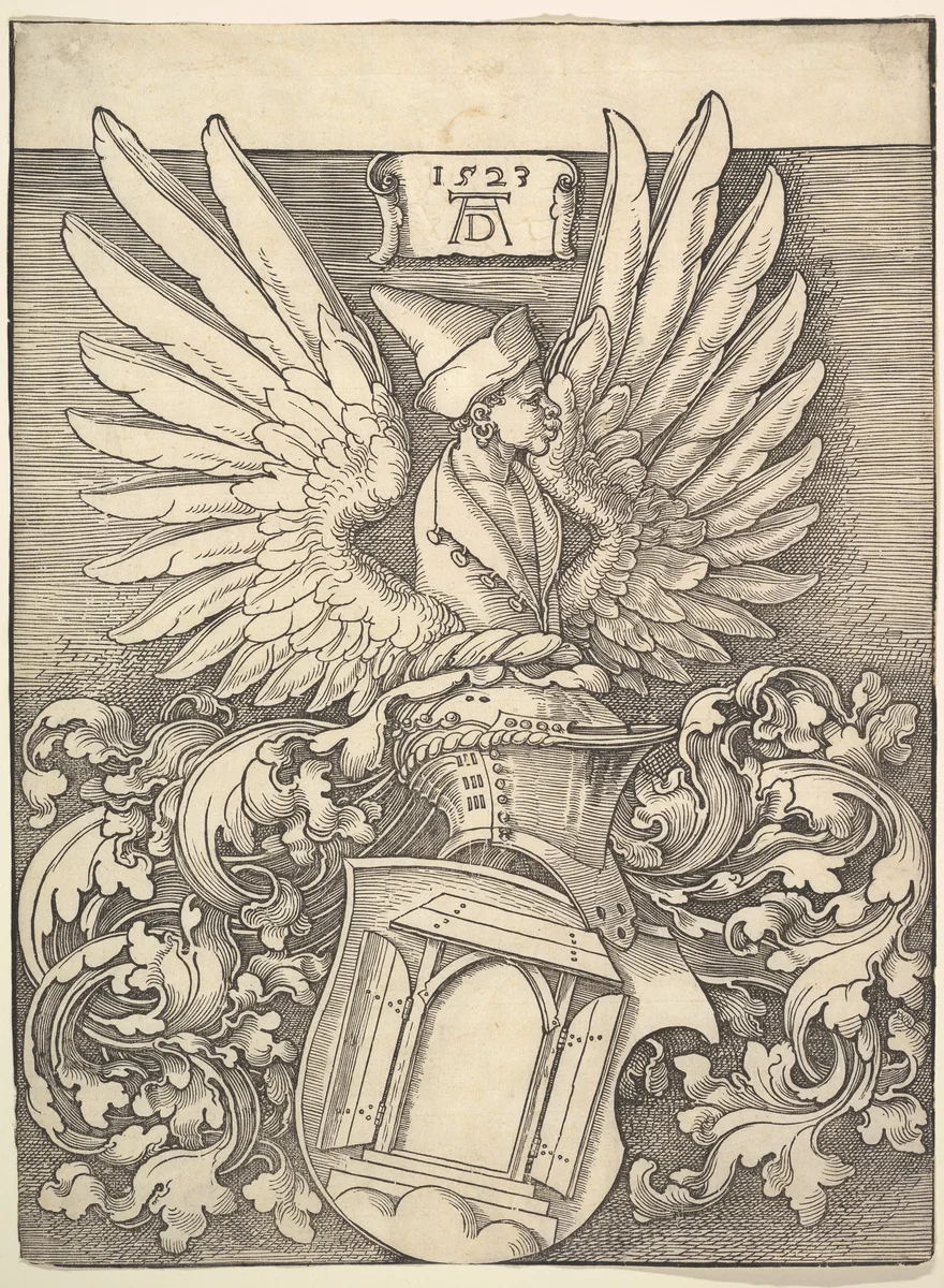 Coat of Arms of Albrecht Dürer by Albrecht Dürer, print, 1523
