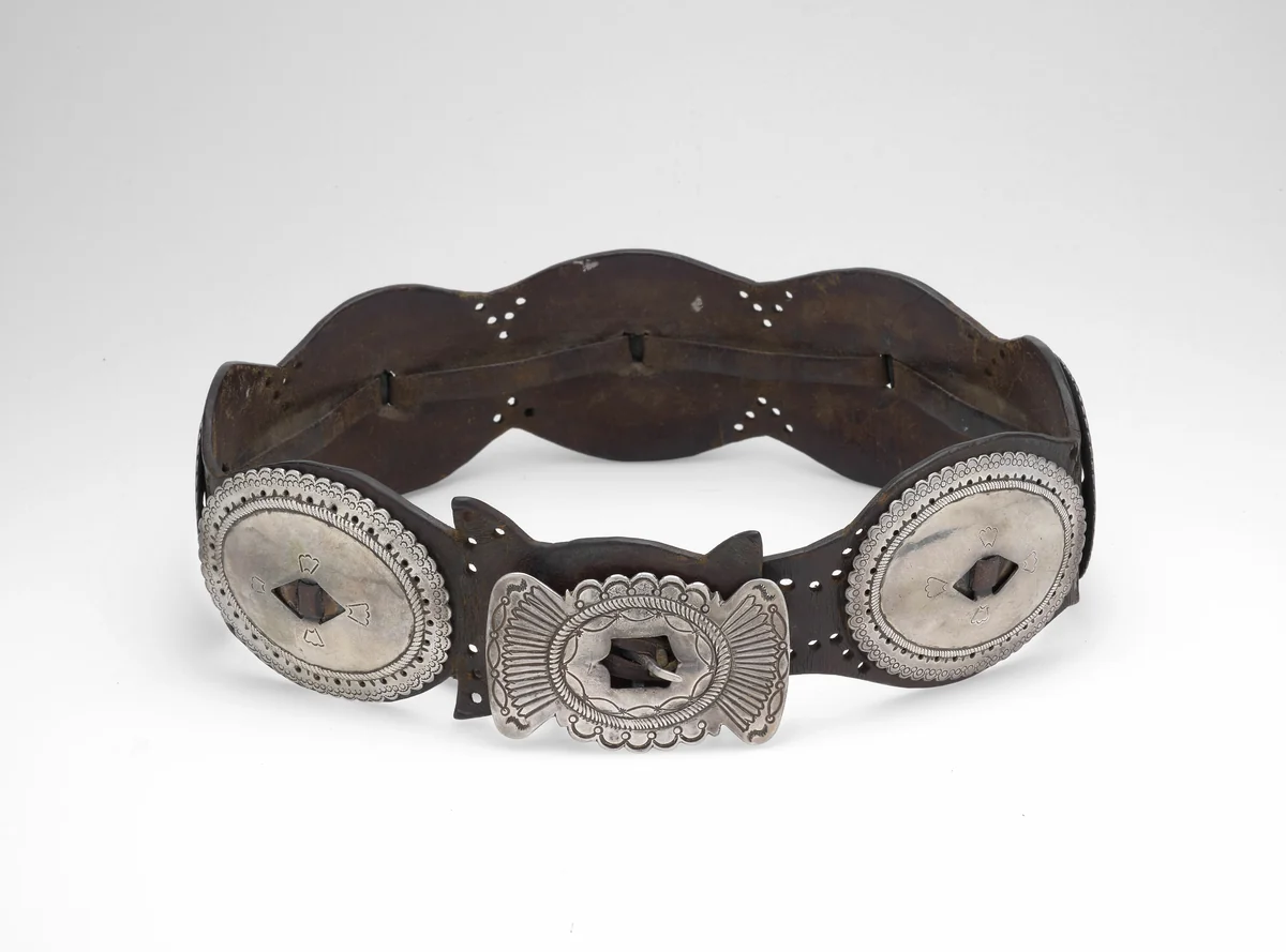 Concho Belt by Navajo, other, 1880-1895